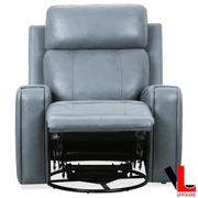 Levoluxe Chair Cavron 37" Leather Match Swivel Glider Reclining Chair - Available in 2 Colours
