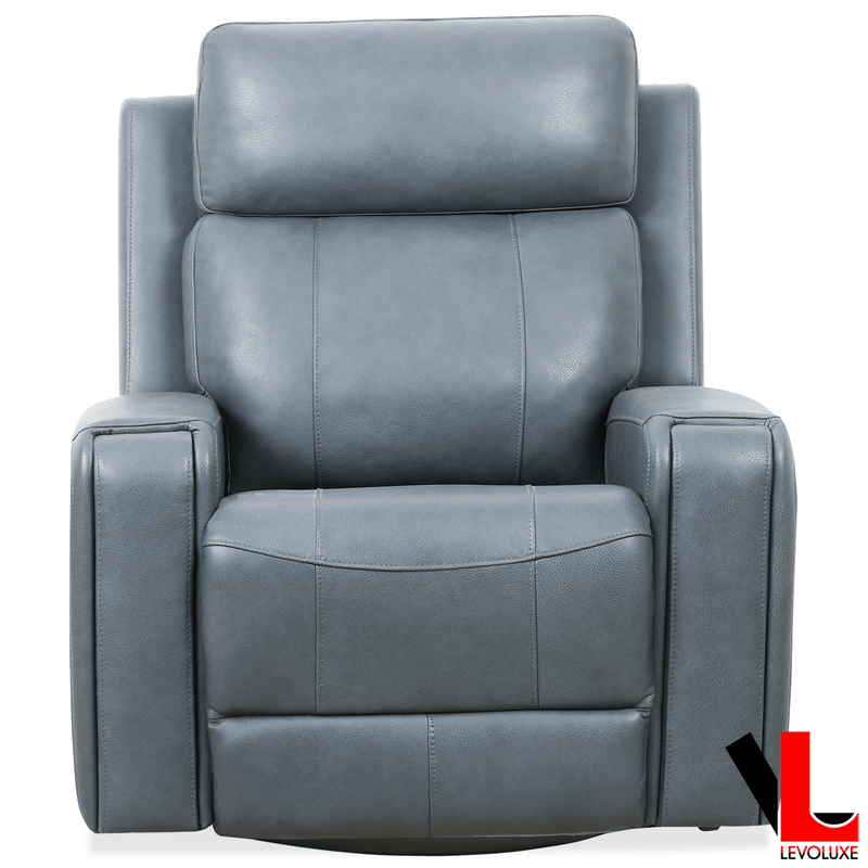 Levoluxe Chair Cavron 37" Leather Match Swivel Glider Reclining Chair - Available in 2 Colours