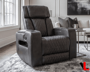 Levoluxe Chair Colton 37" Leather Match Swivel Glider Reclining Chair - Available in 2 Colours