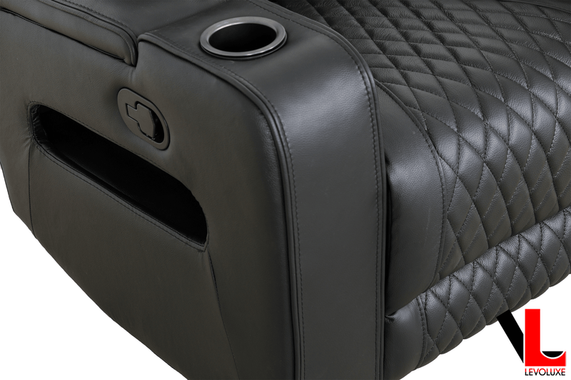 Levoluxe Chair Colton 37" Leather Match Swivel Glider Reclining Chair - Available in 2 Colours