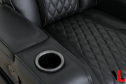 Levoluxe Chair Colton 37" Leather Match Swivel Glider Reclining Chair - Available in 2 Colours