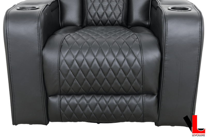 Levoluxe Chair Colton 37" Leather Match Swivel Glider Reclining Chair - Available in 2 Colours