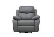 Levoluxe Chair Grey Aveon 38.5" Pillow Top Arm Reclining Chair in Leather Match - Available in 2 Colours
