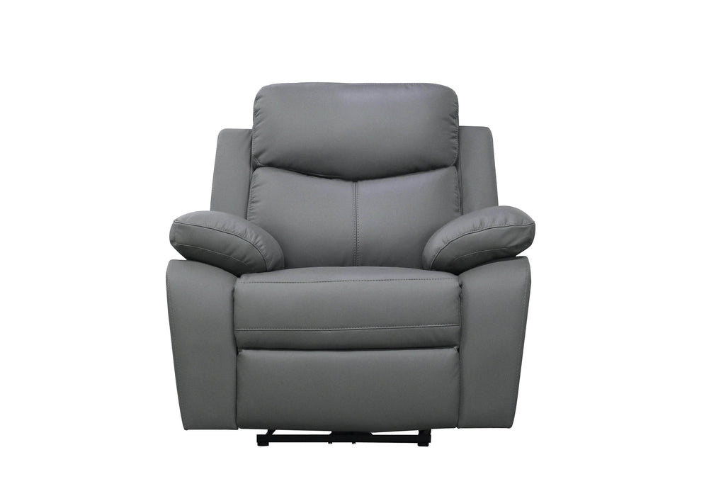 Levoluxe Chair Grey Aveon 38.5" Pillow Top Arm Reclining Chair in Leather Match - Available in 2 Colours