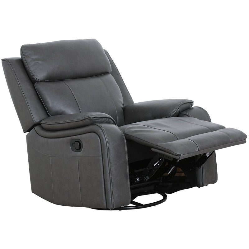 Levoluxe Chair Grey Brindle 36.5" Leather Match Swivel Glider Reclining Chair - Available in 2 Colours