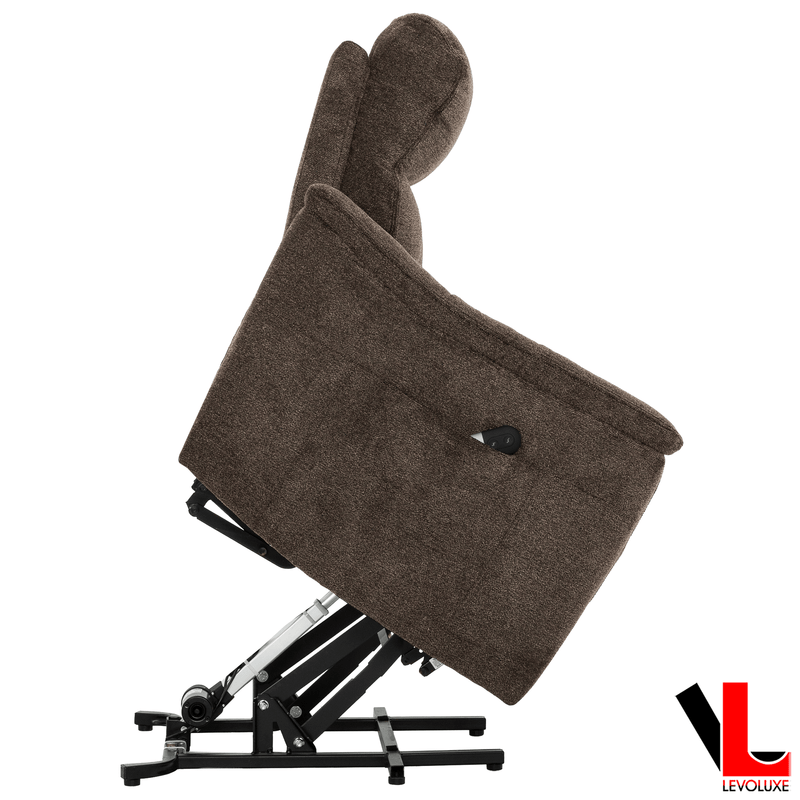 Levoluxe Chair Ladon 34" Power Lift Reclining Chair in Bayside Brown