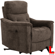 Levoluxe Chair Ladon 34" Power Lift Reclining Chair in Bayside Brown