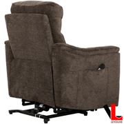 Levoluxe Chair Ladon 34" Power Lift Reclining Chair in Bayside Brown