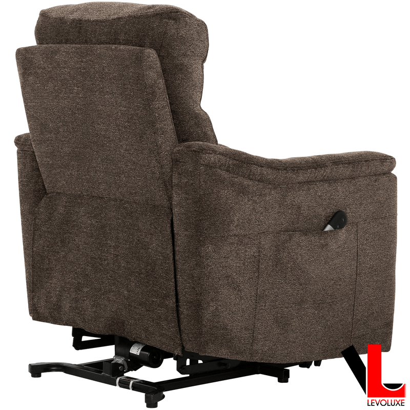 Levoluxe Chair Ladon 34" Power Lift Reclining Chair in Bayside Brown