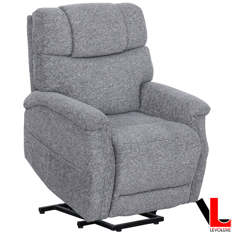 Levoluxe Chair Lifton 34" Power Lift Reclining Chair in Gramercy Smoke