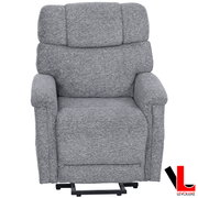 Levoluxe Chair Lifton 34" Power Lift Reclining Chair in Gramercy Smoke