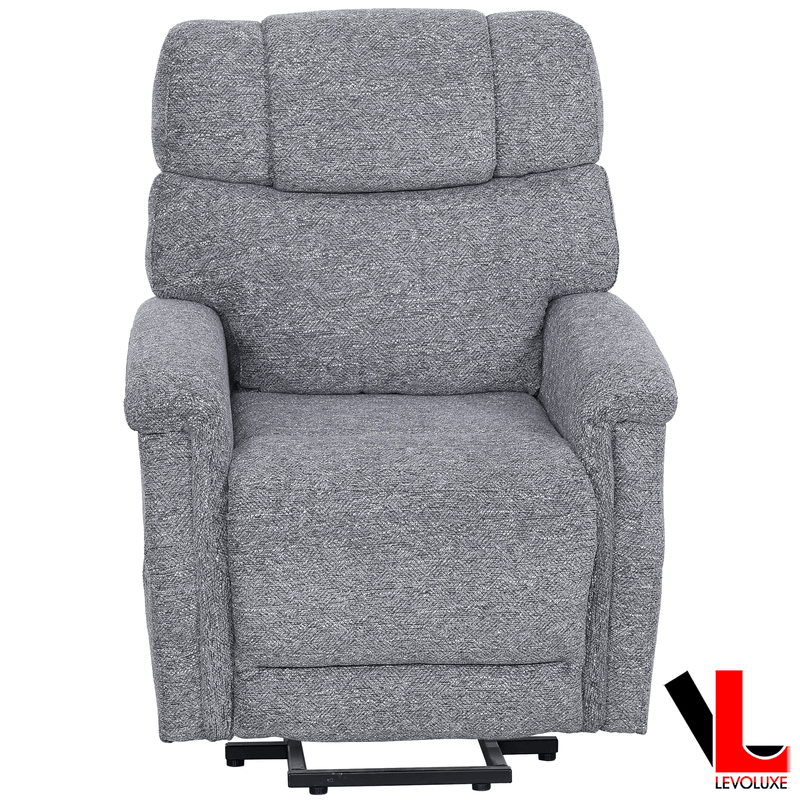Levoluxe Chair Lifton 34" Power Lift Reclining Chair in Gramercy Smoke