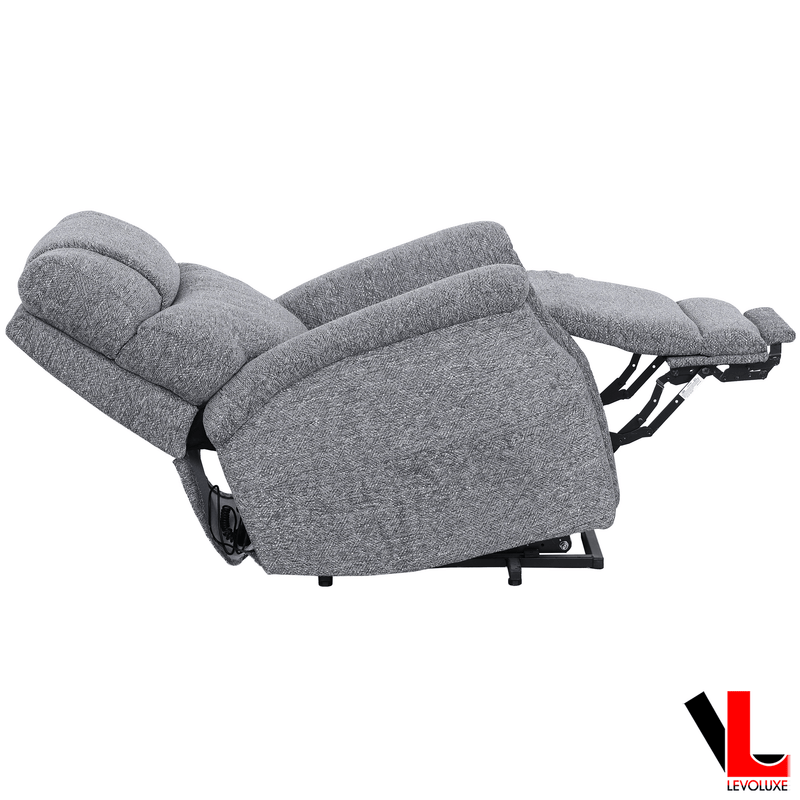 Levoluxe Chair Lifton 34" Power Lift Reclining Chair in Gramercy Smoke