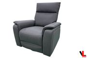 Levoluxe Chair Sereno 36" Jaxxon Smoke Power Swivel Glider Reclining Chair