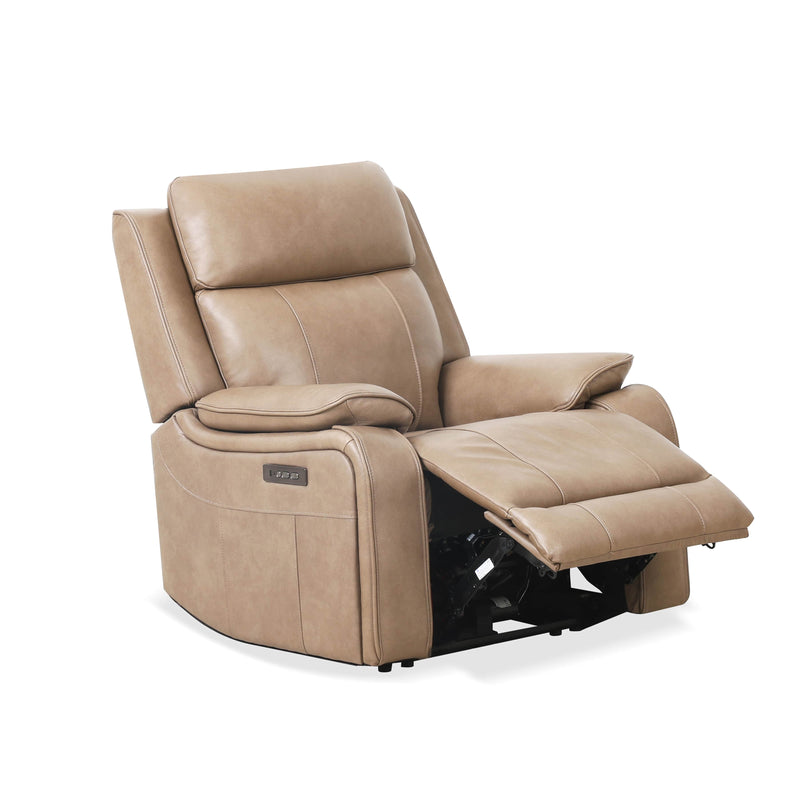 Levoluxe Chair Taupe Brindle 36.5" Leather Match Power Reclining Chair - Available in 2 Colours