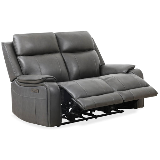 Levoluxe Grey Brindle 60" Leather Match Power Reclining 2 Seater Loveseat - Available in 2 Colours