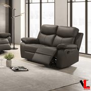 Levoluxe Loveseat Aveon 62" Pillow Top Arm Reclining Loveseat in Leather Match - Available in 3 Colours