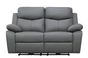 Levoluxe Loveseat Grey Aveon 62" Pillow Top Arm Reclining Loveseat in Leather Match - Available in 3 Colours