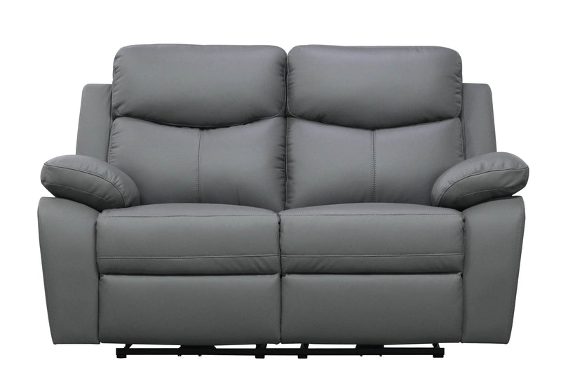 Levoluxe Loveseat Grey Aveon 62" Pillow Top Arm Reclining Loveseat in Leather Match - Available in 3 Colours