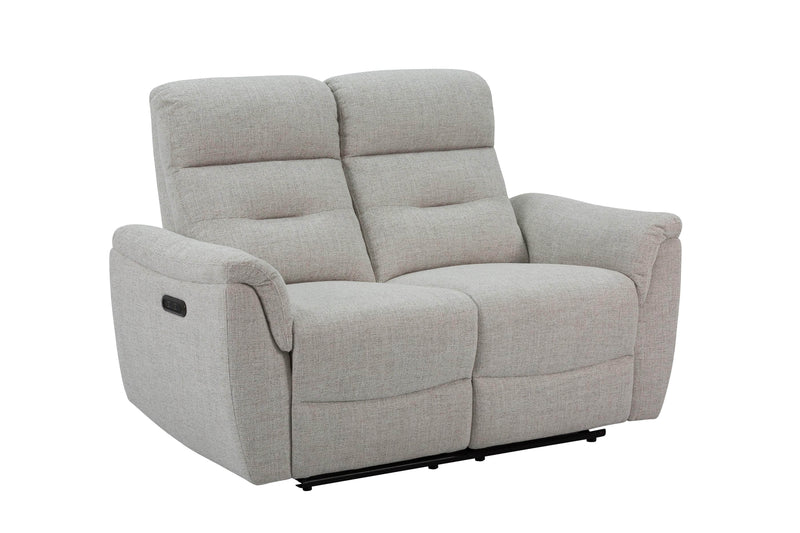 Levoluxe Loveseat Weave Beige Cain 57" Power Reclining Loveseat in Weave Fabric - Available in 2 Colours