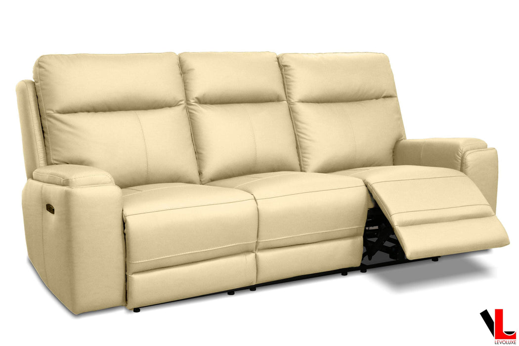 Levoluxe Sofa Arlo 87" Power Reclining Sofa with Power Headrest in Leather Match - Available in 2 Colours