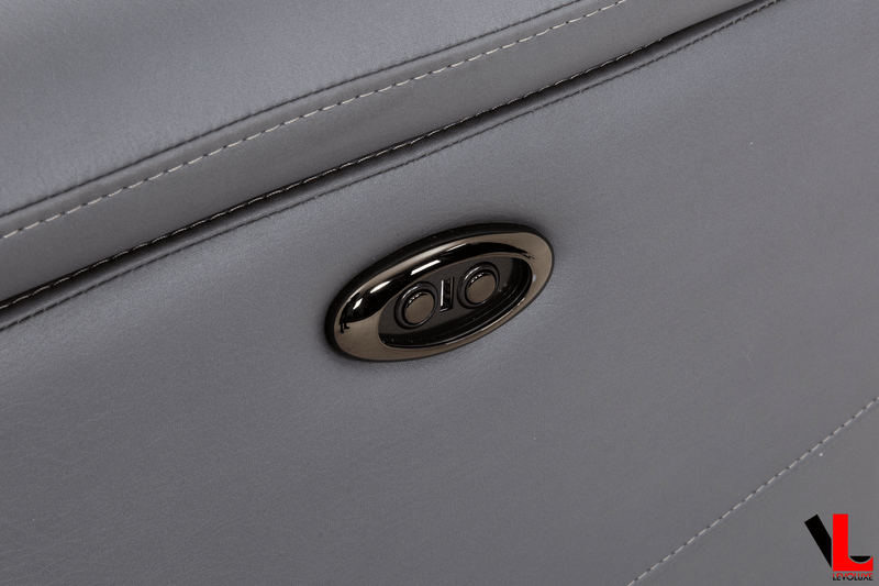 Levoluxe Sofa Avante 81" Jaxxon Steel Power Reclining 2 Seater Sofa