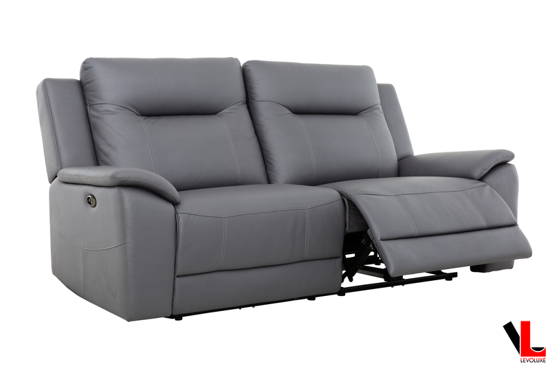 Levoluxe Sofa Avante 81" Jaxxon Steel Power Reclining 2 Seater Sofa