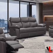 Levoluxe Sofa Aveon 83" Pillow Top Arm Reclining Sofa in Leather Match - Available in 3 Colours
