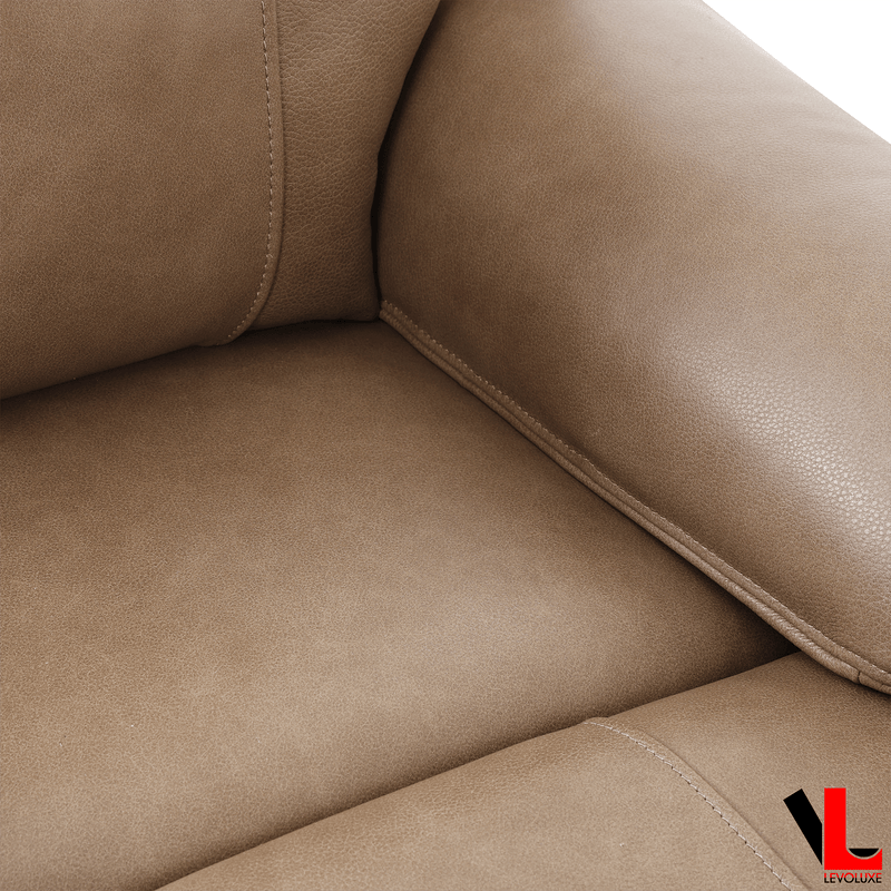 Levoluxe Sofa Brindle 83.5" Leather Match Power Reclining 3 Seater Sofa - Available in 2 Colours