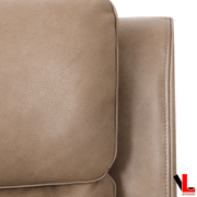 Levoluxe Sofa Brindle 83.5" Leather Match Power Reclining 3 Seater Sofa - Available in 2 Colours