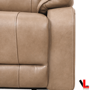 Levoluxe Sofa Brindle 83.5" Leather Match Power Reclining 3 Seater Sofa - Available in 2 Colours