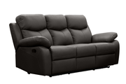 Levoluxe Sofa Brown Aveon 83" Pillow Top Arm Reclining Sofa in Leather Match - Available in 3 Colours