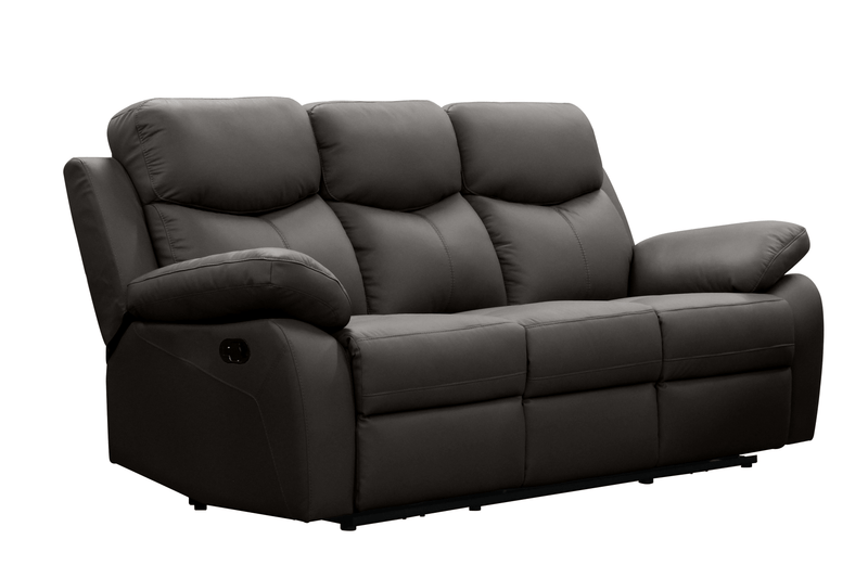 Levoluxe Sofa Brown Aveon 83" Pillow Top Arm Reclining Sofa in Leather Match - Available in 3 Colours