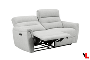 Levoluxe Sofa Cain 76" Power Reclining Sofa in Weave Fabric - Available in 2 Colours