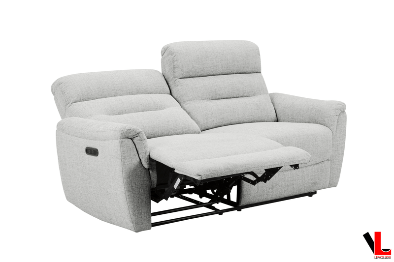 Levoluxe Sofa Cain 76" Power Reclining Sofa in Weave Fabric - Available in 2 Colours