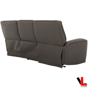 Levoluxe Sofa Odessa 92" Power Reclining 3 Seater Sofa with Power Headrests in Tex Grey Leather Match
