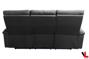 Levoluxe Sofa Sereno 78" Reclining 3 Seater Sofa in Jaxxon Smoke