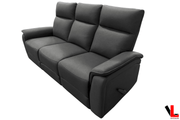 Levoluxe Sofa Sereno 78" Reclining 3 Seater Sofa in Jaxxon Smoke
