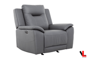 Levoluxe Sofa Set Avante 3 Piece Power Reclining Sofa, Loveseat and Chair in Jaxxon Steel