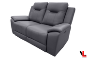 Levoluxe Sofa Set Avante 3 Piece Power Reclining Sofa, Loveseat and Chair in Jaxxon Steel