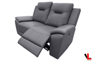 Levoluxe Sofa Set Avante 3 Piece Power Reclining Sofa, Loveseat and Chair in Jaxxon Steel