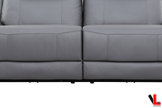 Levoluxe Sofa Set Avante 3 Piece Power Reclining Sofa, Loveseat and Chair in Jaxxon Steel