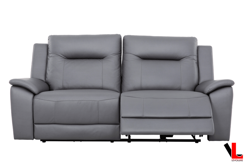Levoluxe Sofa Set Avante 3 Piece Power Reclining Sofa, Loveseat and Chair in Jaxxon Steel