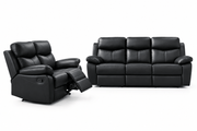 Levoluxe Sofa Set Aveon 2 Piece Pillow Top Arm Reclining Sofa and Loveseat Set in Leather Match - Available in 3 Colours