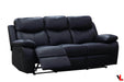 Levoluxe Sofa Set Aveon 3 Piece Pillow Top Arm Reclining Sofa, Loveseat and Chair Set in Leather Match - Available in 2 Colours