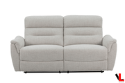 Levoluxe Sofa Set Cain 2 Piece Power Reclining Sofa and Loveseat Set in Weave Fabric - Available in 2 Colours