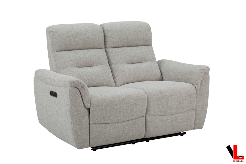 Levoluxe Sofa Set Cain 2 Piece Power Reclining Sofa and Loveseat Set in Weave Fabric - Available in 2 Colours