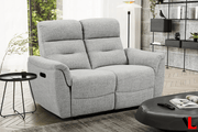 Levoluxe Sofa Set Cain 2 Piece Power Reclining Sofa and Loveseat Set in Weave Fabric - Available in 2 Colours