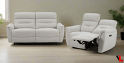 Levoluxe Sofa Set Cain 2 Piece Power Reclining Sofa and Loveseat Set in Weave Fabric - Available in 2 Colours