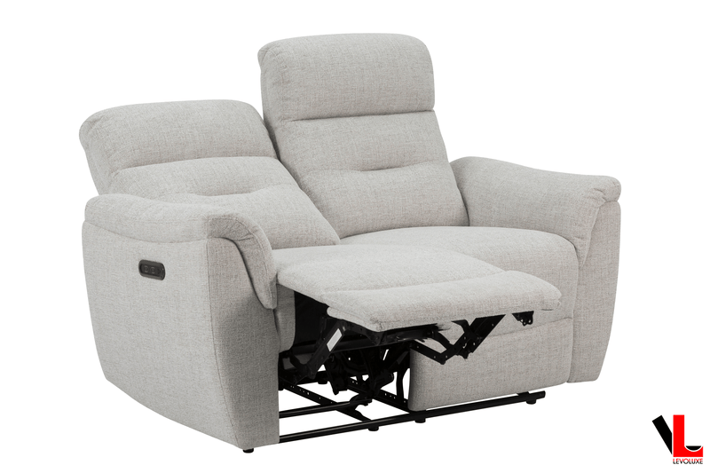 Levoluxe Sofa Set Cain 3 Piece Power Reclining Sofa, Loveseat and Chair Set in Weave Fabric - Available in 2 Colours